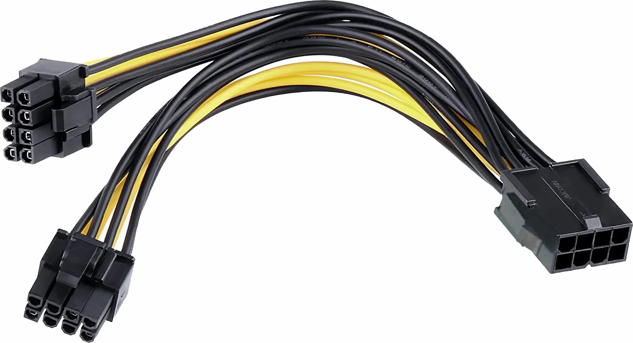 Bolwins PCIe-Power-Splitterkabel – 8-Pin auf 2× 8-Pin (6+2), 25 cm