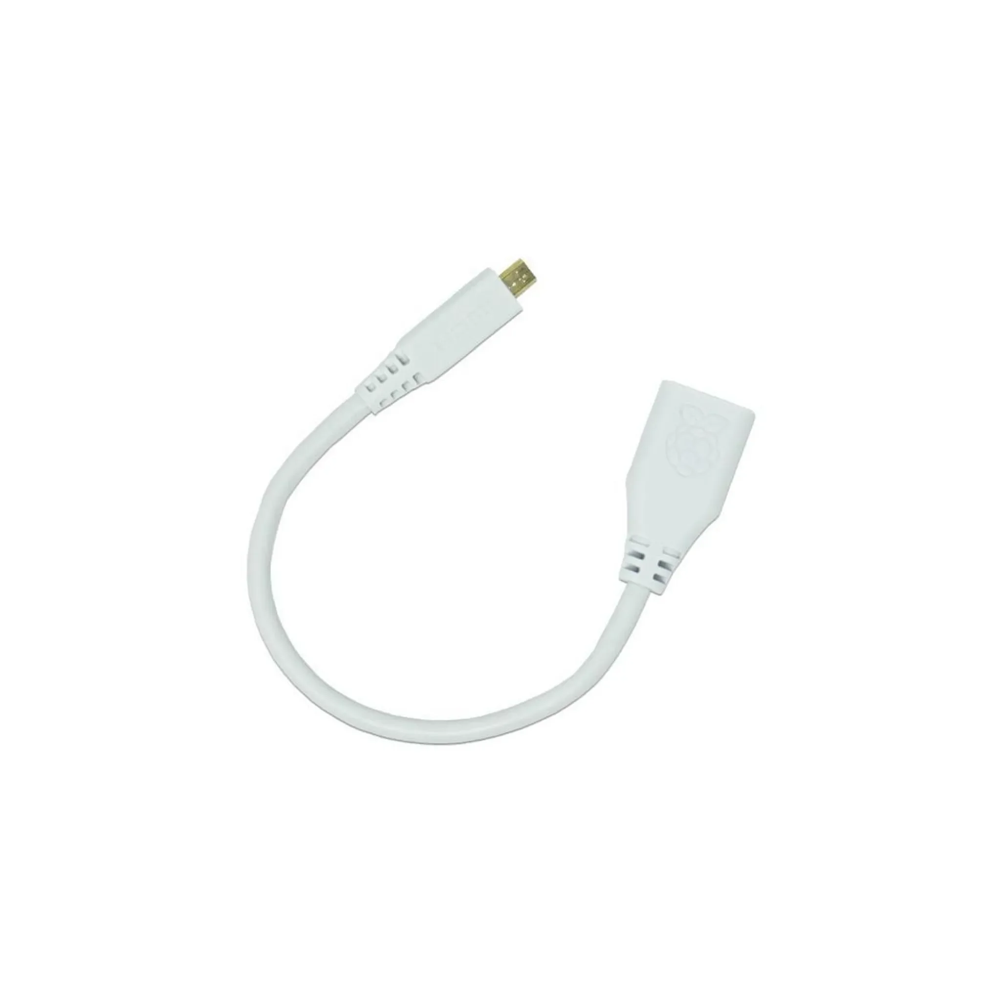 Raspberry Pi Micro-HDMI auf HDMI Adapterkabel – Weiß, 0,25 m