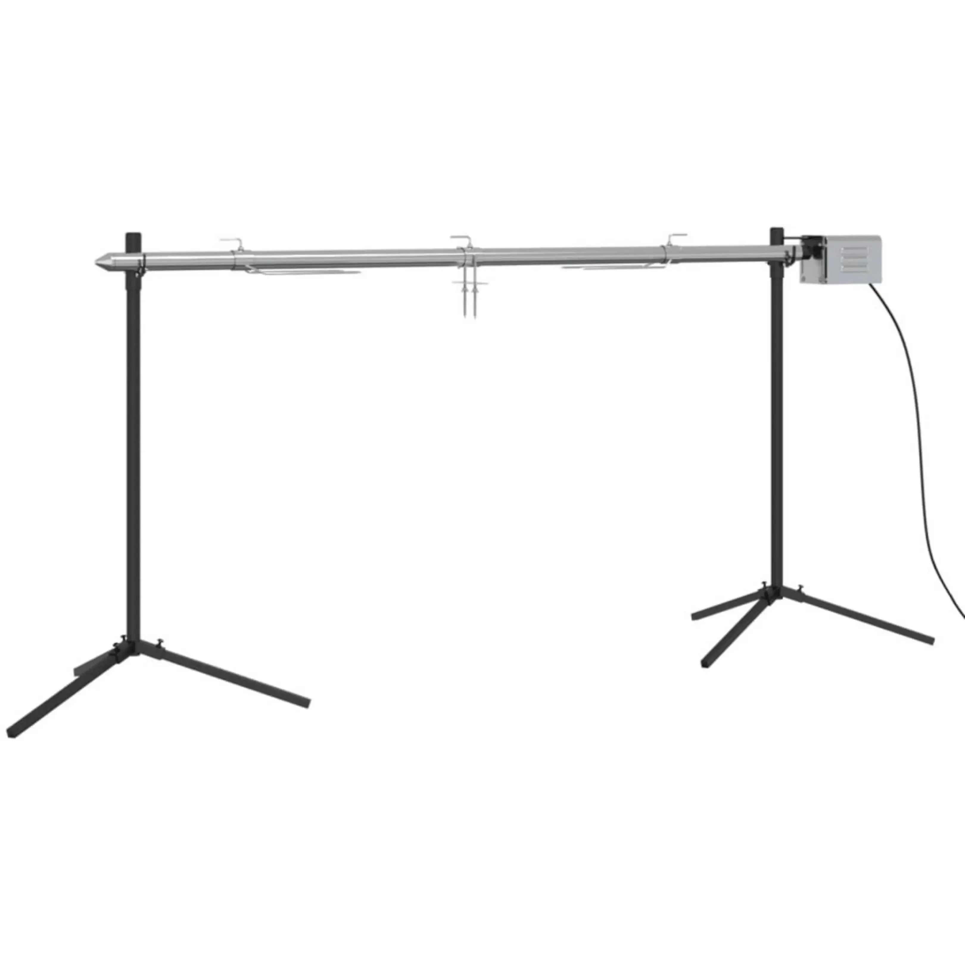 HIYORI Edelstahl Grill 150x46 cm Silber Robuster Gartengrill
