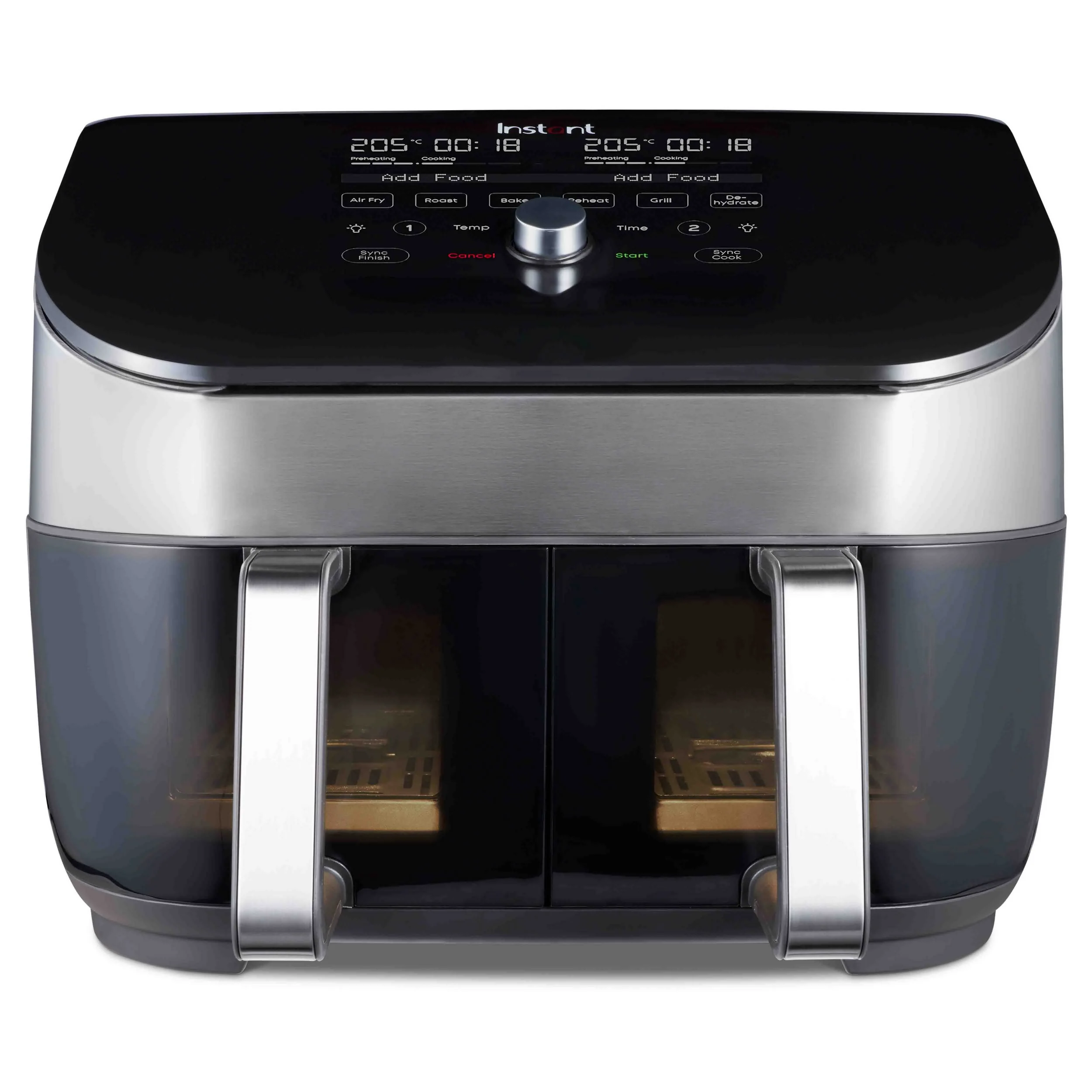 Instant Pot Vortex Plus Dual Korb Heißluftfritteuse 8in1 ClearCook