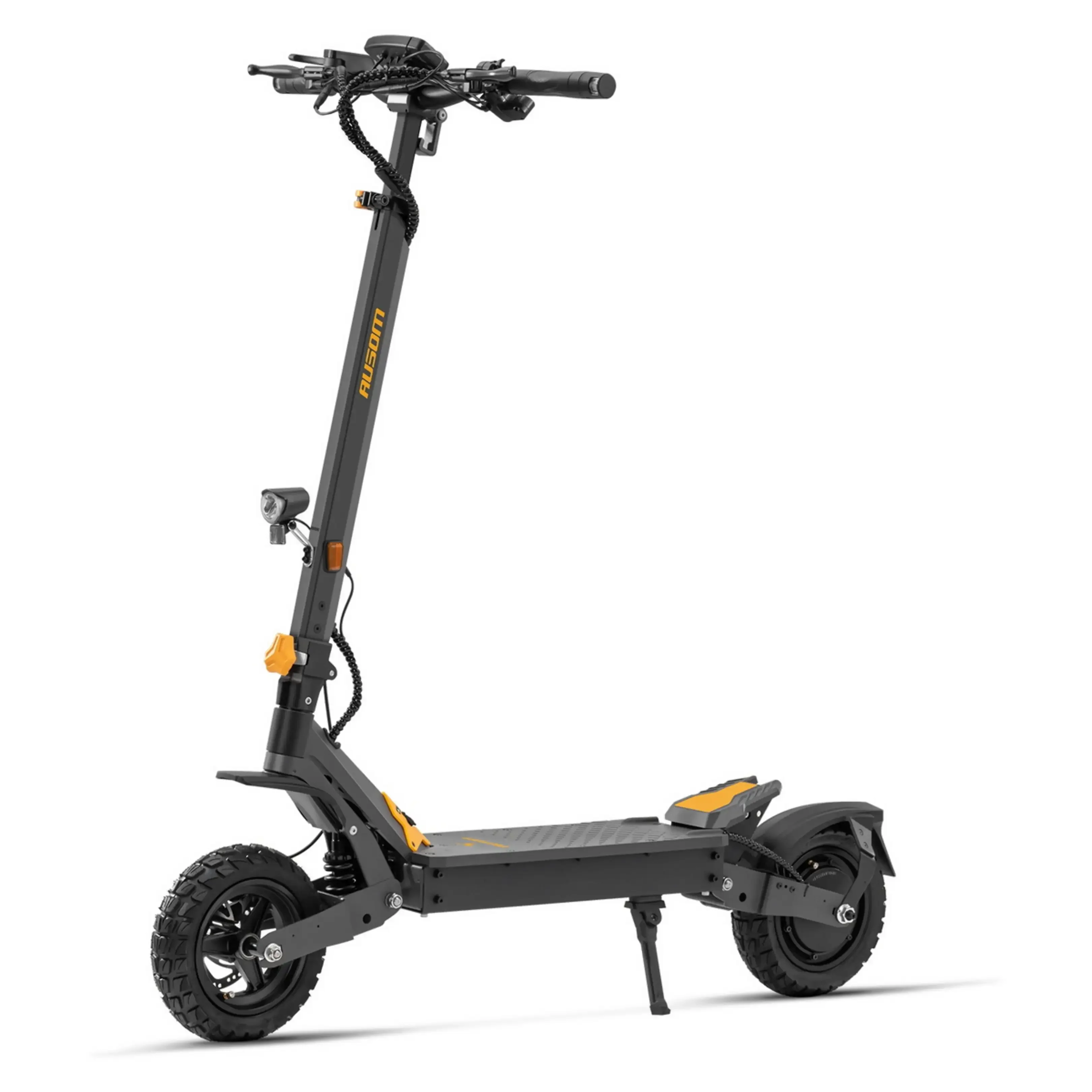 AUSOM L1 ABE 20.8Ah Kick-Scooter 10 Zoll Grau Gelb straßenzugelassen